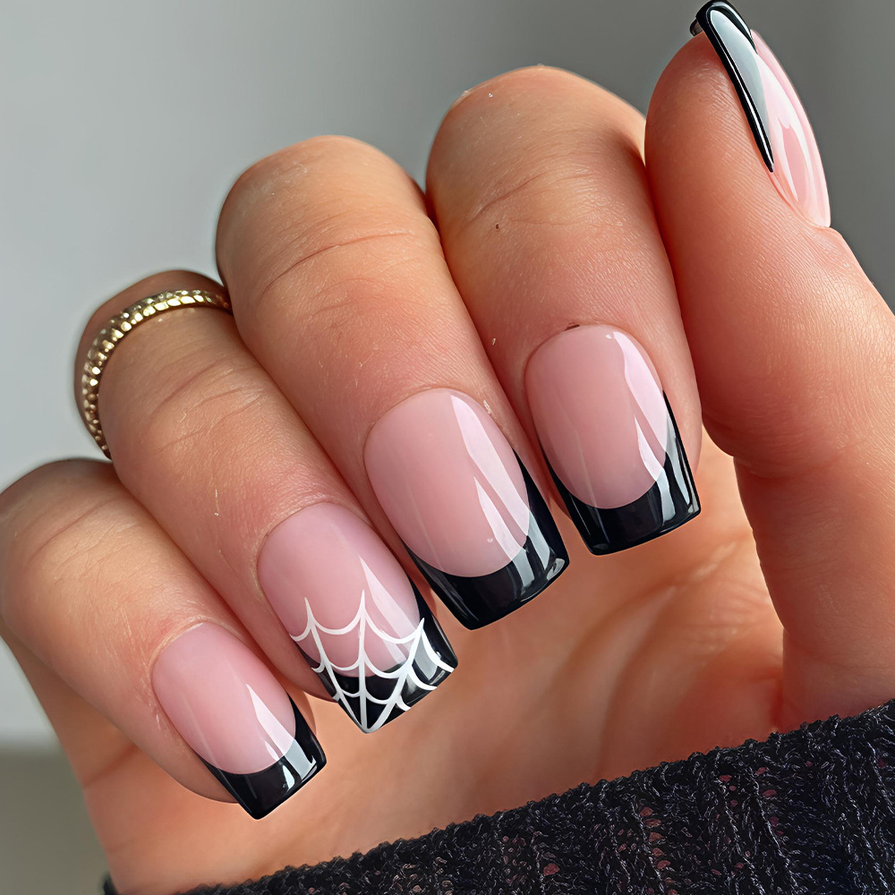 Nail Art Fake Nails - 24 Uñas Postizas de Halloween, Color