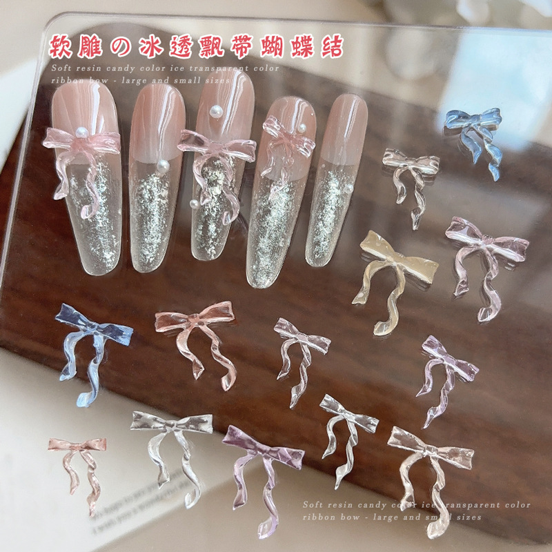 Nail Art Pink Soft - 30 Uds. De cinta de cola