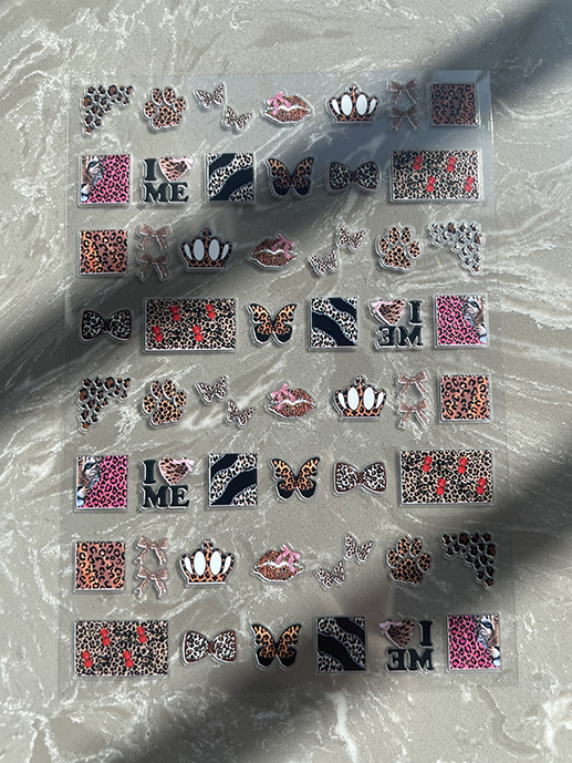 Nail Art Nail Art - Mini Pegatinas de PVC con Patrones