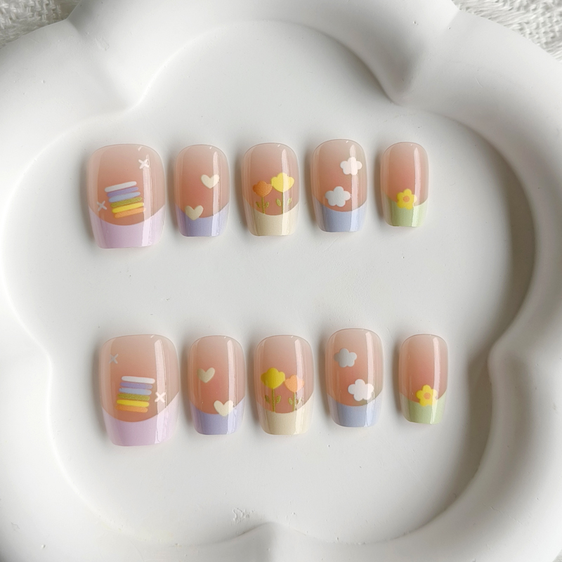 Nail Art Xs - 10 Uds. Pegatinas de Uñas Postizas
