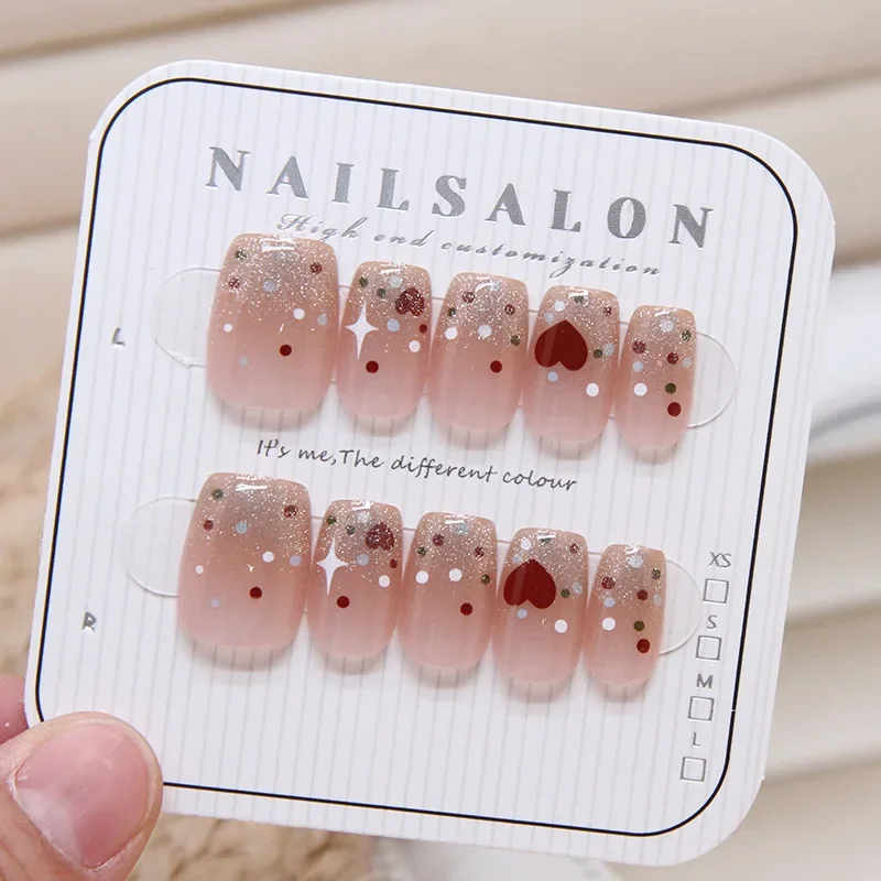 Nail Art Xs - 10 Uds. De uñas postizas hechas