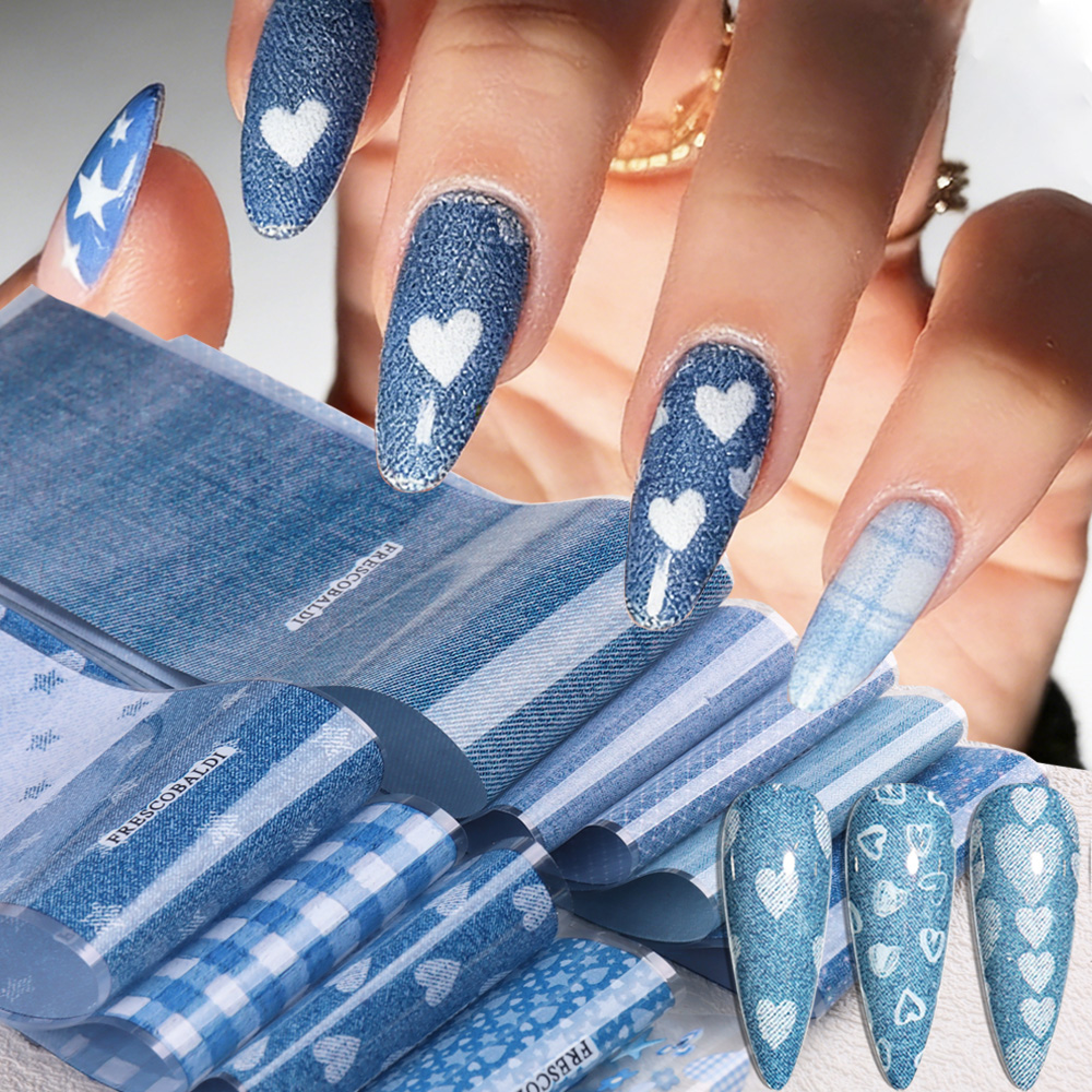 Nail Art Denim - Papel de Transferencia para Uñas con