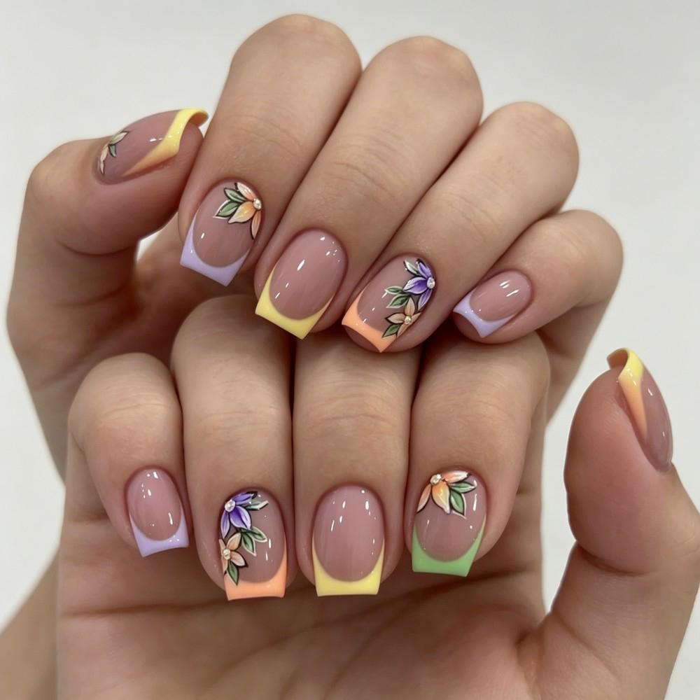 24 Uñas Postizas Rosadas con D - Nail Art Fake Nails reseña y precio