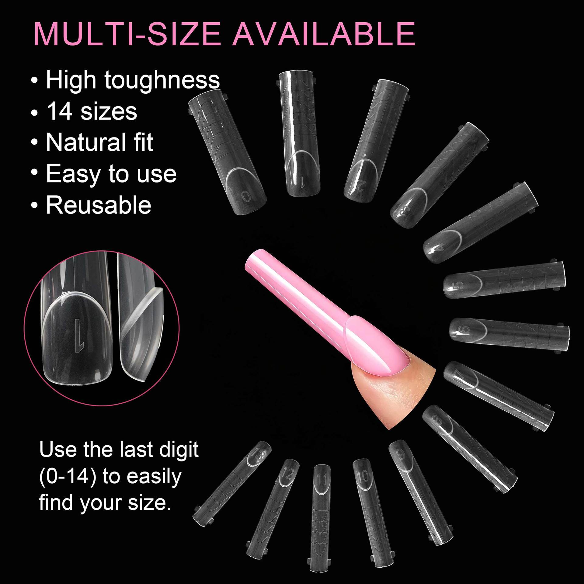 140 Uñas Postizas Planas con B - Nail Art Denim reseña y precio