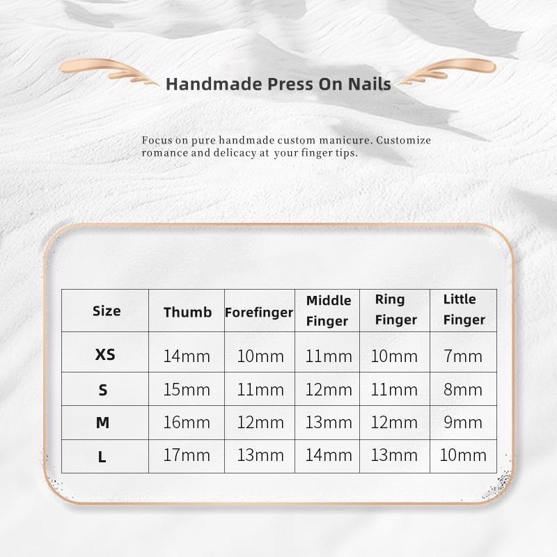 10 Uñas Postizas Hechas a Mano - Nail Art Xs reseña y precio