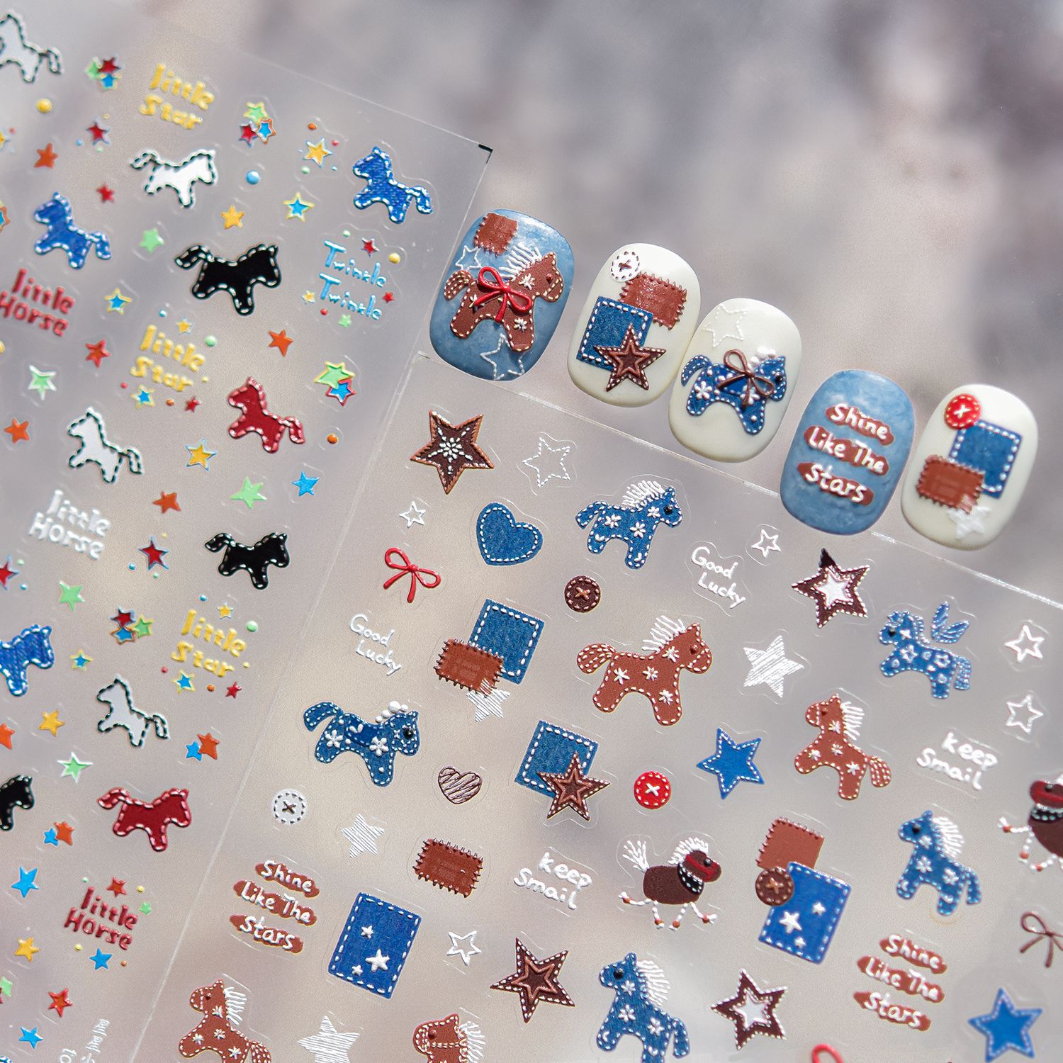 Pegatinas Adhesivas para Uñas  - Nail Art Denim reseña y precio