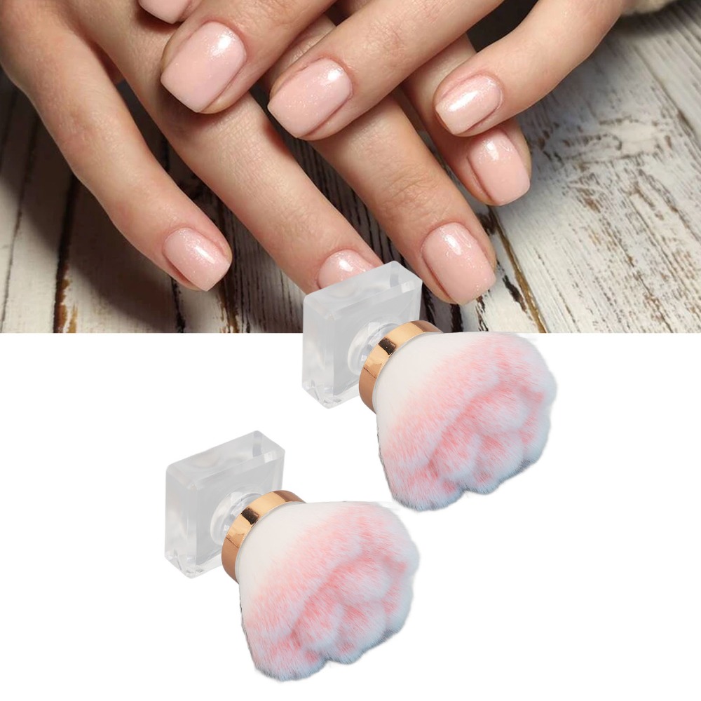 2 cepillos rosas de cerdas sua - Nail Art Pink Soft reseña y precio
