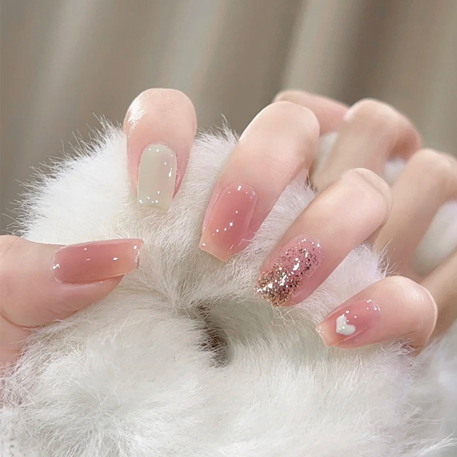 24 unids/set de uñas postizas  - Nail Art Fake Nails reseña y precio