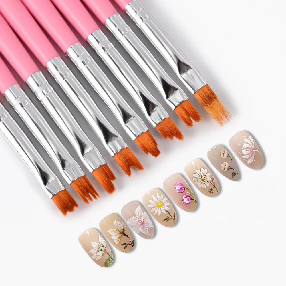 Juego de 8 pinceles para decor - Nail Art Zig Zag reseña y precio