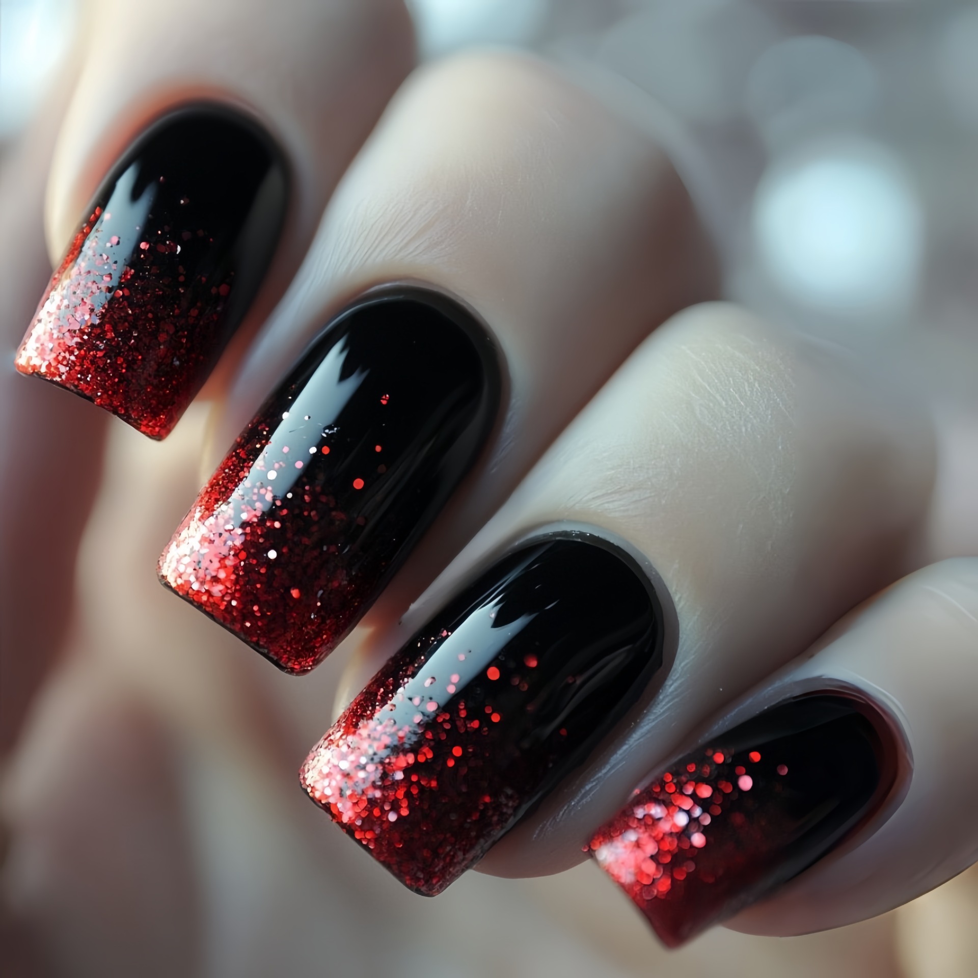 Uñas postizas medianas cortas, - Nail Art Fake Nails reseña y precio