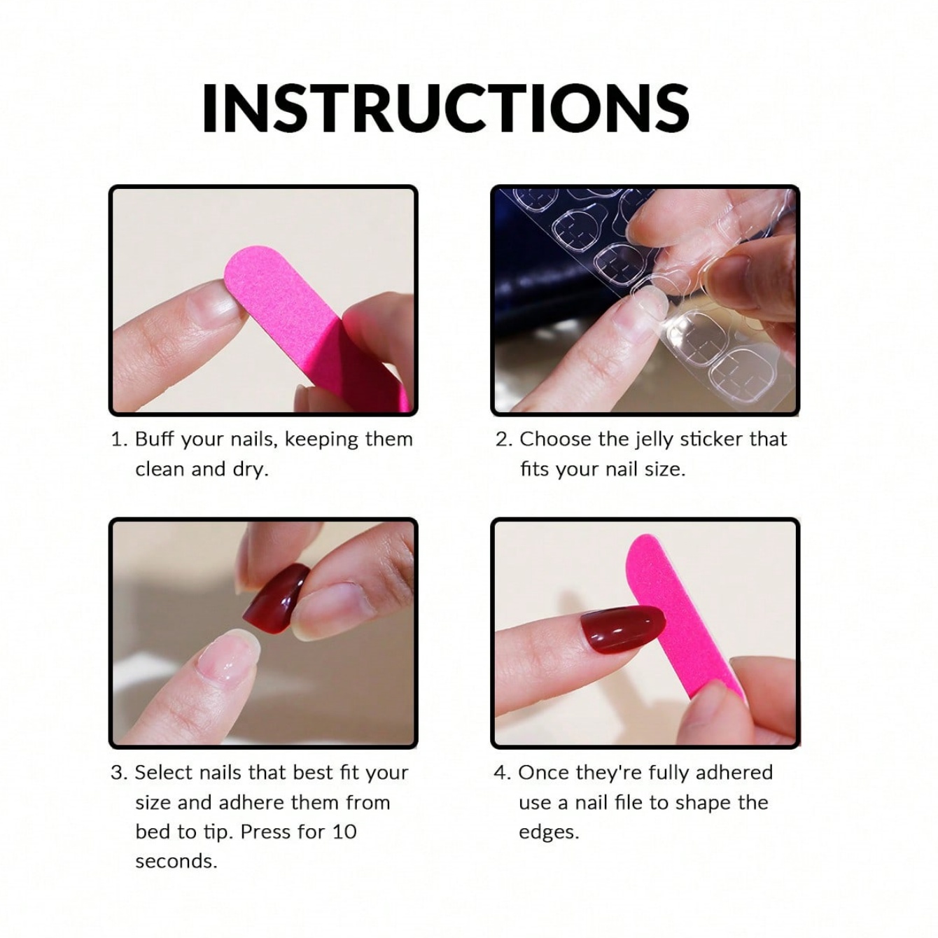Diez Elegantes Uñas Postizas O - Nail Art Xs reseña y precio