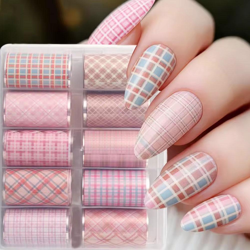 10 Rollos de Láminas Decorativ - Nail Art Denim reseña y precio